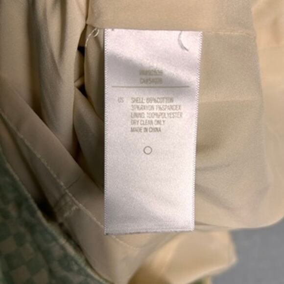 Fossil Checkered Mini Dress Womens XS Pastel Cottagecore Preppy Mod Retro 60s - Picture 5 of 8